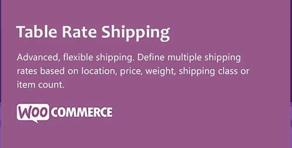 Table Rate Shipping nulled plugin